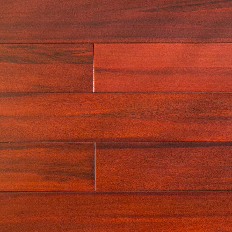 Padauk Deep Red Brown High Glossa solidus lignum Tabulatum