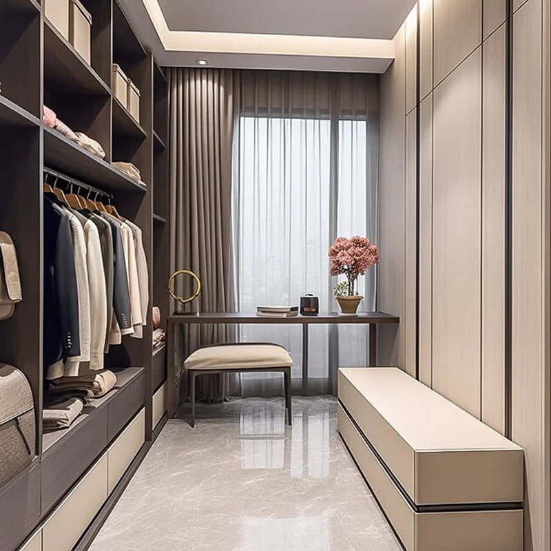 Romano Panoramic Open-Concept Walk-In Closet System