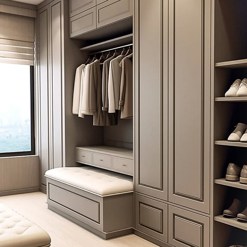 Manhattan Effectus Panoramic ambulate-in Closet cum Island